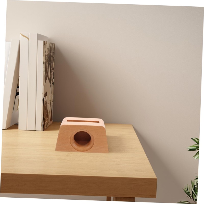 SEWACC Creative Wooden Phone Amplifier Stand Design for Enhanced Sound