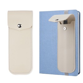 Haecsfl Adjustable Elastic Band Pen Holder for Notebooks, Pen Sleeve Pouch for Journals, Pencil Holder, Bible Planner Accessories, Cute Pencil Case(1-White)