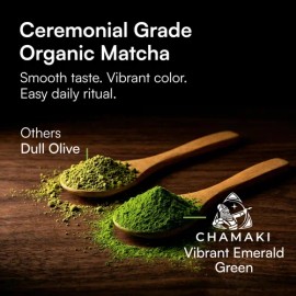 Chamaki Polvo De Matcha Ceremonial Chamaki - 30 G Orgánico                                                                                            