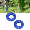 2PCS 4mm String Trimmer Line, Blue Nylon Round Trimmer Line,