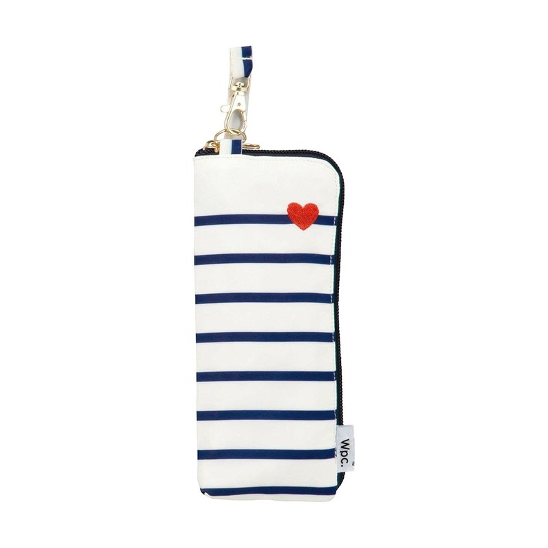 Wpc. 302-126 Rain Umbrella, Heart Embroidered Border Mini, Off Folding