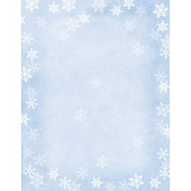 Hortense B. Hewitt 80-Pack Sheets Winter Flakes Decorative Paper