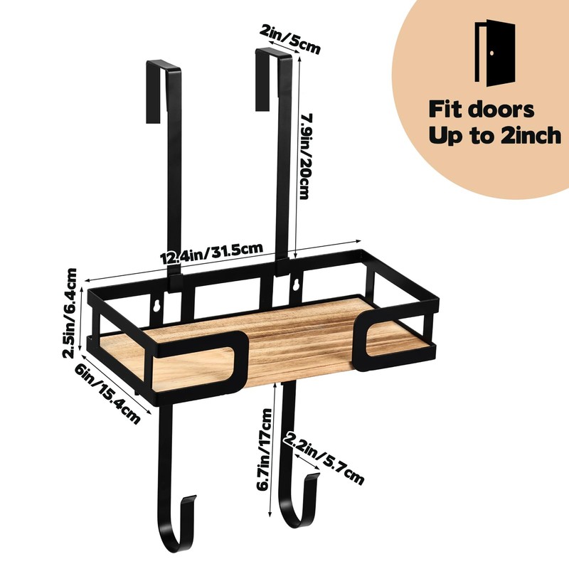 Ironing Board Hanger Wall Mount with Adjustable Double Hooks,Dual Installation