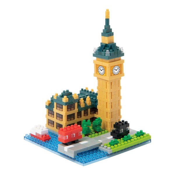 nanoblock World Famous Buildings - Big Ben, Sight to SeeSeries (Box of 3)