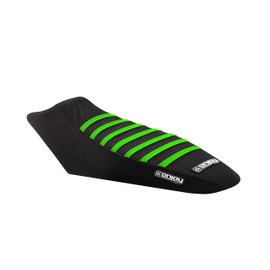 KAWASAKI Z 125 Z125 PRO 2017-2018 SEAT COVER ALL BLACK WITH RIBS GRIPPER (BLACK/GREEN)