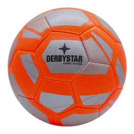 Derbystar Street Soccer Football Size 5 – The New Leisure Football in Silver-Orange