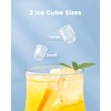 CyberChill Countertop Ice Maker, Portable Ice Machine with Handle, 6