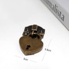 Wooden Box Padlock Set, Zinc Alloy Haspa (Bronze)