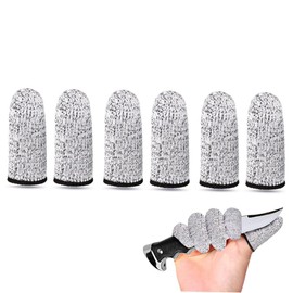 Ipetboom 3 Pairs Cut Resistant Finger Cots Reusable Finger Protectors for Crafting Kitchen and Gardening Ergonomic Design for Optimal Comfort and Safety