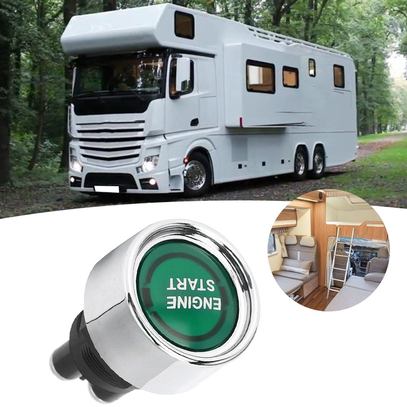 LED Engine Start Switch Ignition Starter Engine Start Stop Button