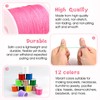 12 Rolls Nylon String for Bracelets, Gimp String for Jewelry