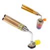 Double Heating Flame Torch Portable Adjustable Welding Gun for Outdoors