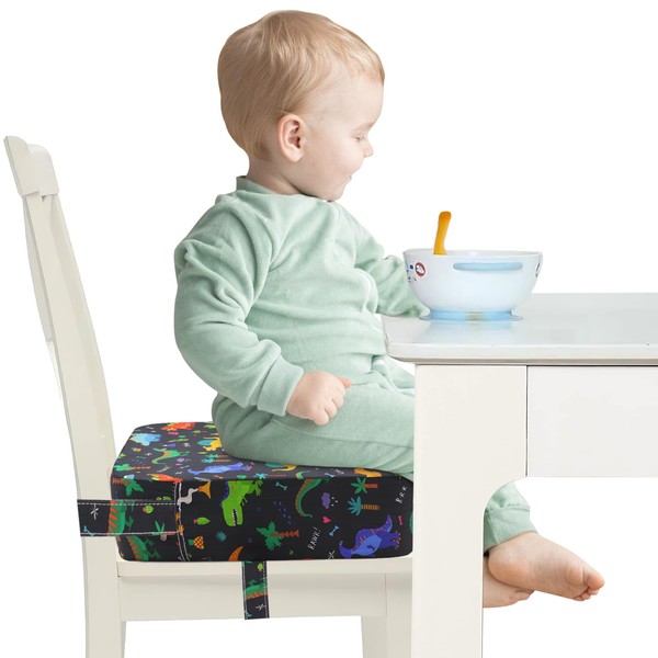 Toddler Booster Seat for Dining Table, Adjustable Seat Belts Booster