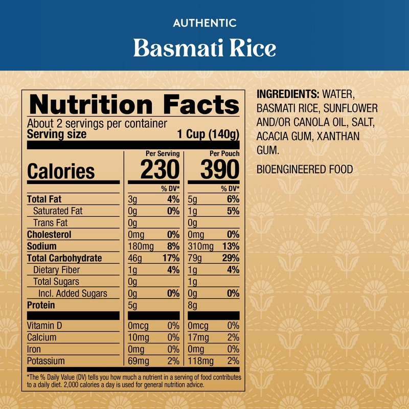 Royal White Basmati Rice - Ready to Heat Basmati Rice