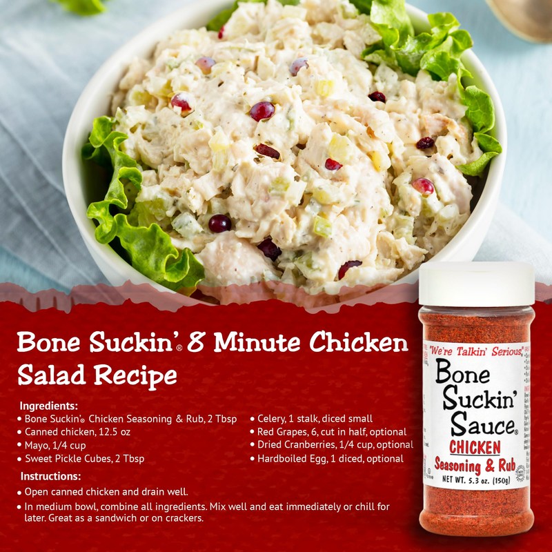 Bone Suckin' Sauce Chicken Seasoning & Rub with Garlic &