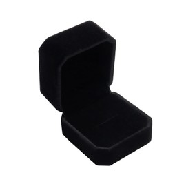 Wowagoga Ring Box - Velvet Ring Jewelry Storage Box Gift Box for Proposal, Wedding, Engagement, Ring Earrings Jewelry Counter Display Props - Black