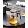 ZENS Magnetic Tea Pot, Large Enchanted Glass Teapot with Infuser