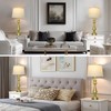 luxeflow Modern Gold Table Lamps Set of 2 for Living