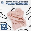 Zober Non-Slip Velvet Hangers - Suit Hangers (50-pack) Ultra Thin