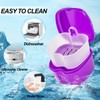 Denture Bath Case Denture Cleaning Cup with Brush Set, 2