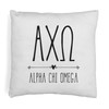 sockprints Alpha Chi Omega Boho Design Pillow Cover 18x18 -