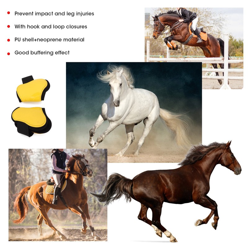 Horse Tendon Boots 4 PCS Protective Comfortable and Adjustable Boots
