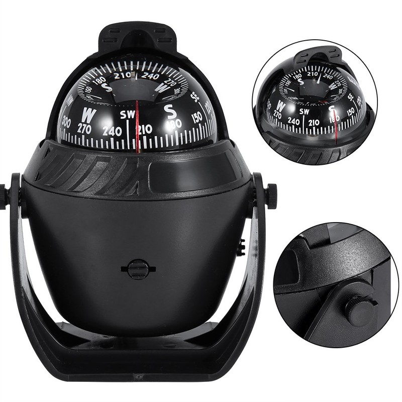 Compass Boat, Multifunctional Electronic Campass Electronic Navigation LED Light Compass