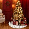 Christmas Tree Skirt 120 cm, White Christmas Tree Blanket for