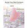 Gua Sha Facial Tool – Pink Stone Guasha Tool for