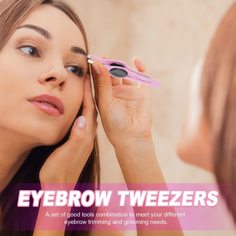 SAFIGLE 5Pcs Eyebrow Clips Durable Trimming Tools Ergonomic Design for