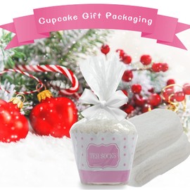 Zkxiyuan Funny Tea Socks with Cupcake Gift Packaging with If You Can Read This Make Me Some Tea Socks Novelty Gifts for Women,Wife,Daughter,Girlfriend,Tea Lover (White)