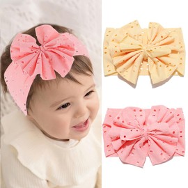 Fashband Baby Girl Nylon Headbands Flower Crown Hair Bands Elastic Soft Headwrap Hair Accessories for Newborns Toddlers and Children for Children Toddlers (M)