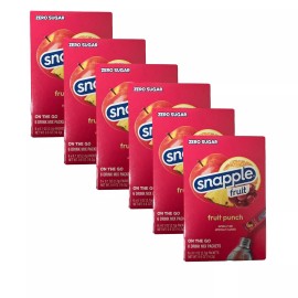 Snapple Fruit Punch Sugar Free Water Enhancer Drink Mix on the go 3 boxes