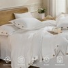 JELLYMONI White Duvet Cover Queen Size - 100% Washed Cotton