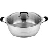 MEGA COOK 12 QT Stainless Steel 18/10 Induction Low Pot