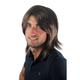 WIG ME UP - GFW892-10 Men's Wig Men Long Youth Casual Fashion Brown Toupee