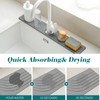 Kitchen Faucet Splash Guard, Diatomite Stone Drying Mat for Kitchen