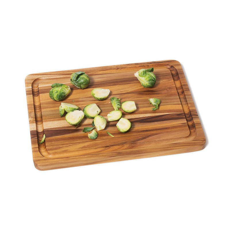 Lipper International 7215 Teak Wood Edge Grain Kitchen Cutting and