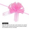 sourcing map 15pcs 4 Inch Organza Large Pull Bow Metallic