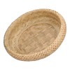 Round Bread Baskets Bamboo Hand Woven Fruits Vegetable Storage Basket