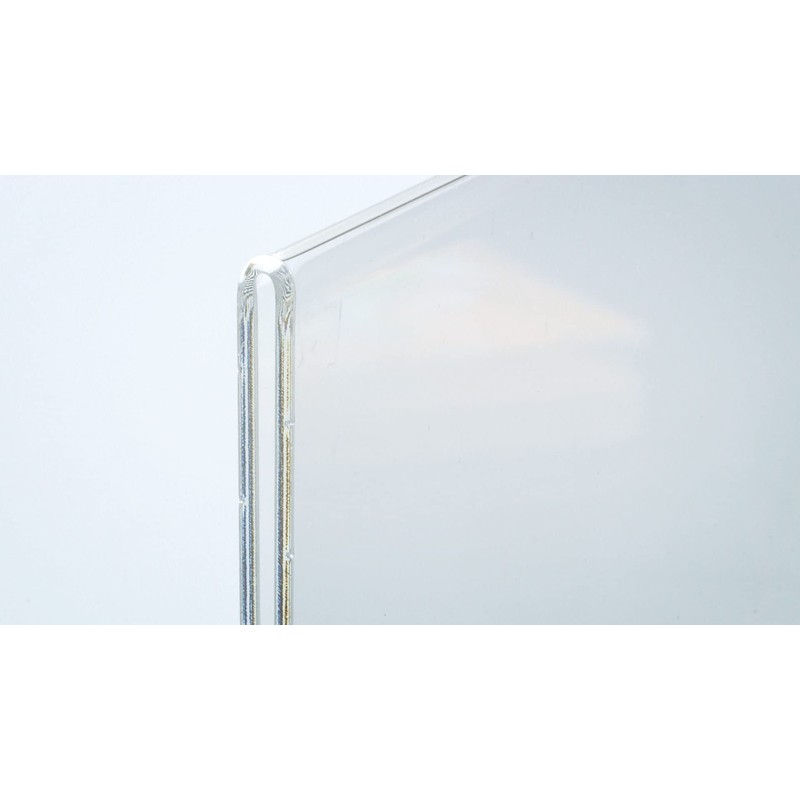 OPUS 2-Sign Holder, T-Standard, A6, Crystal Clear Acrylic, Portrait, 350055.
