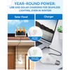 Solar & USB Rechargeable Light Bulbs With Remote + Touch