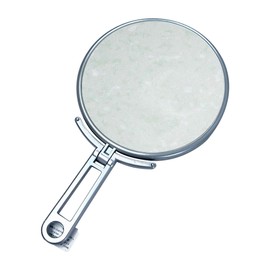 メリー 片面約5倍拡大鏡付折立ミラー シルバー CH-9740