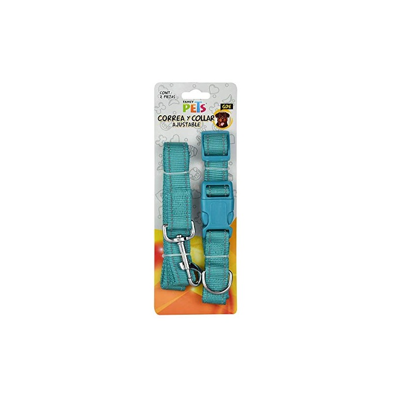 Fancy Pets Correa con Collar de Nylon para Perro con
