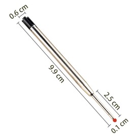 Pack of 10 Large Capacity Refills for Ballpoint Pen Refills, Ballpoint Pen Refills for G2 Format, Compatible Set of Refills, Ballpoint Pen Refills, 1.0 mm Line Width M, Ink Colour (Black)