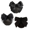 Aquafix Chignon Net, Set of 3, Bun Net, Ribbon, Bowknots,