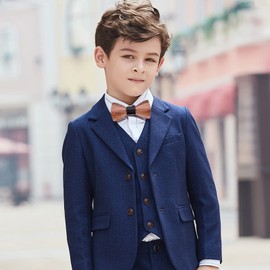 Mr.Van Wooden Bow Tie, Children's Bow Tie, Bow, Pre-Tied with Hook Closure and Adjustable for Weddings, Prom, Performances, Parties, black