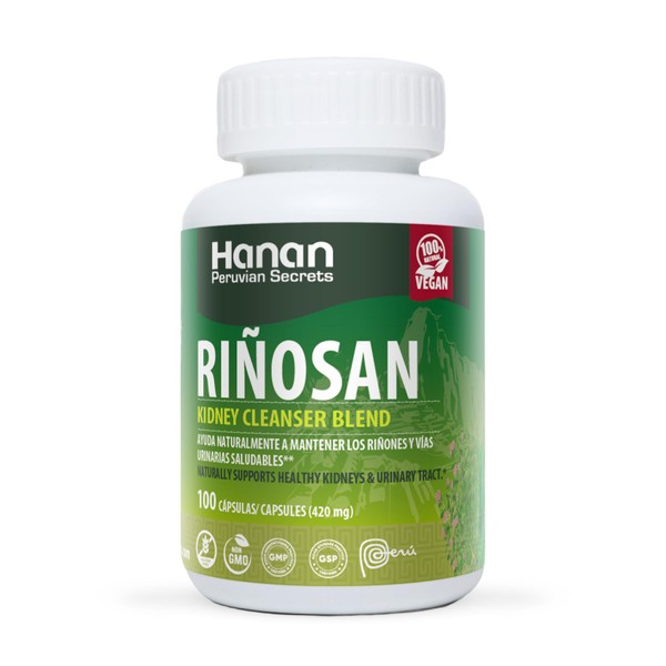 Hanan Rinosan Kidney Cleanser Blend | 100 Capsules | Naturally