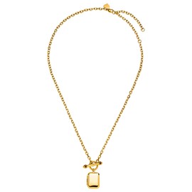 Purelei® Soulmate Locket Necklace - Elegant, Playful Necklace - Stainless Steel - Women's Necklace with Hinged Pendant - Hawaiian Inspired & Waterproof, Stainless Steel