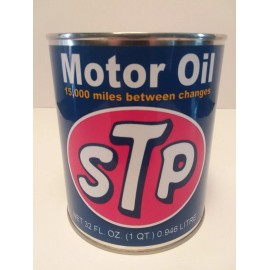 STP Motor Oil Vintage STP Motor Oil Can 1 qt. -(Re-pop Collectible)